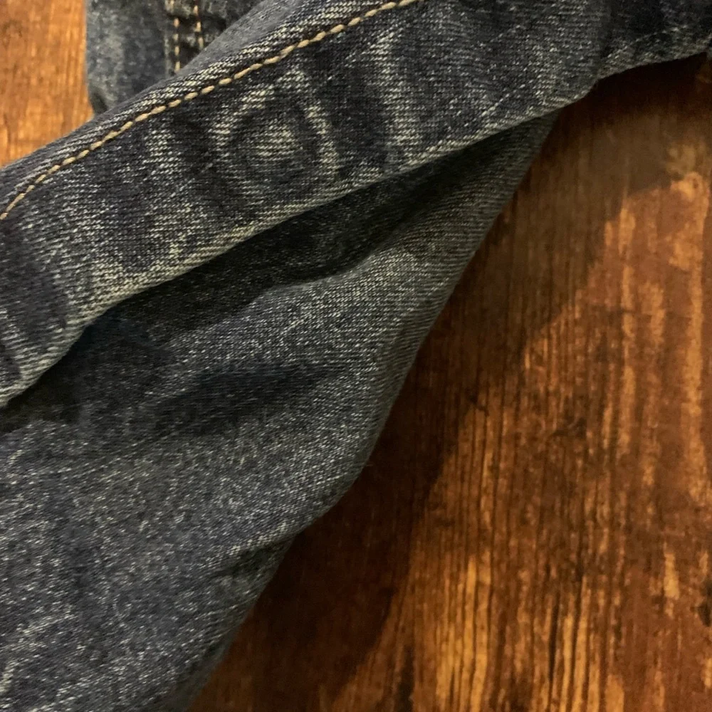 Vintage OshKosh B'Gosh Vestbak Denim Overalls Baby Size 6 Months‎ USA Made Blue